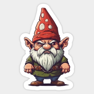 Grumpy Garden Gnome Sticker